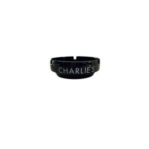 Charlies Ashtray Restaurant Cafe Souvenir Memorabilia Black